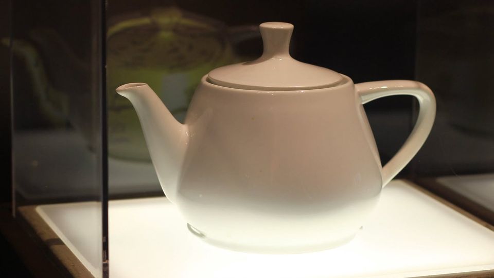 The original Utah Teapot, a staple of early computer graphics
